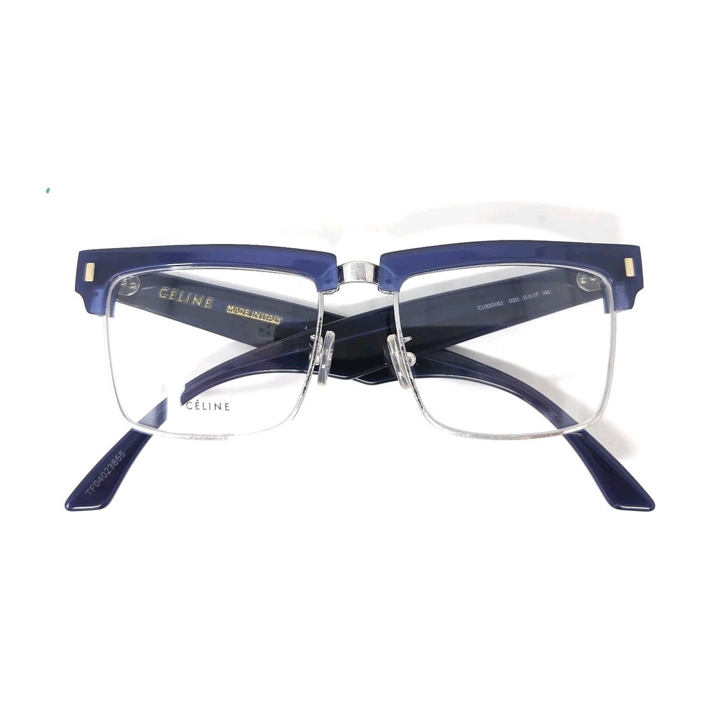 CELINE Women's Eyeglasses with Demo Lenses, CL50013U, Dark Blue NEW